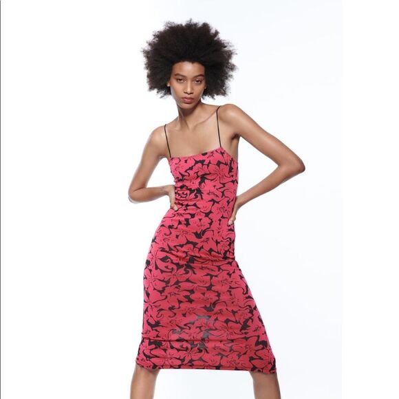 ZARA JACQUARD DRESS - Picture 4 of 6